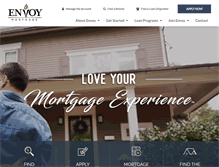 Tablet Screenshot of envoymortgage.com